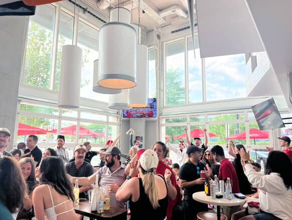 World Cup crowd packed into Suzie Q's